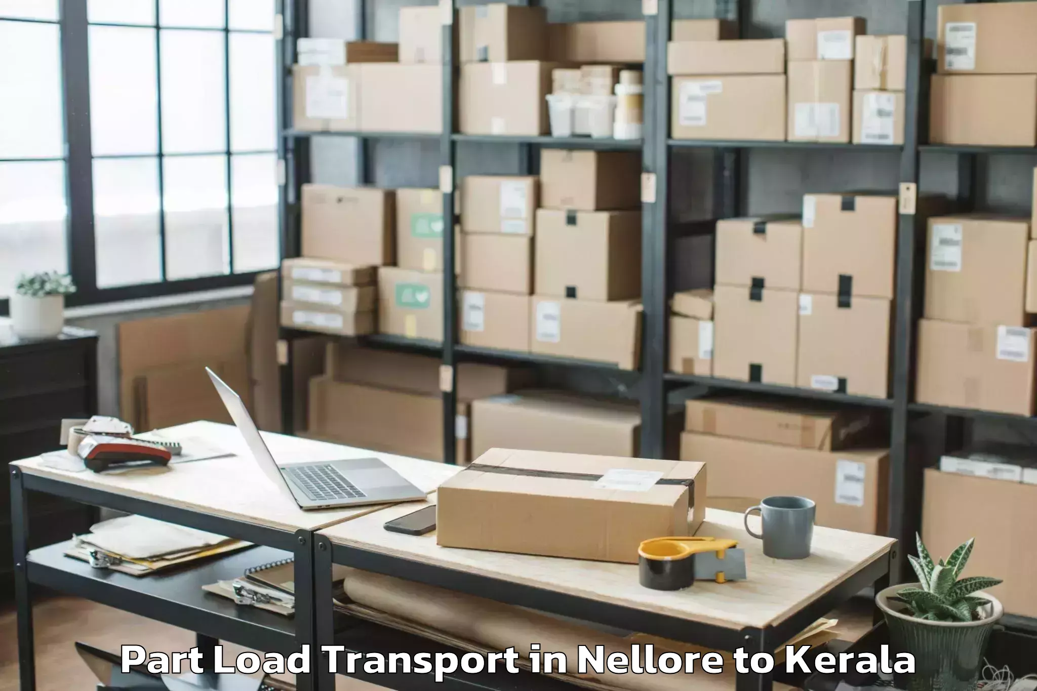 Professional Nellore to Alakode Part Load Transport